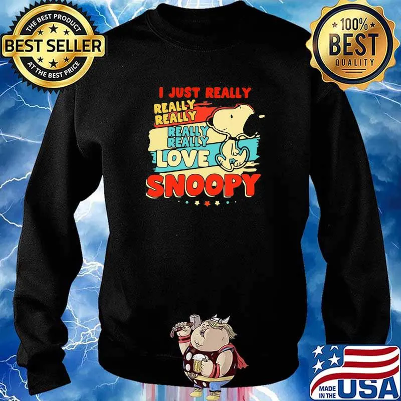 i just really really really love snoopy vintage Sweater