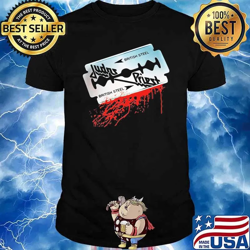 Judas priest baritish steel razor shirt