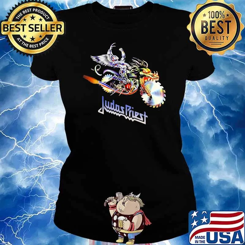 Judas priest motorcyle dragon Ladies tee