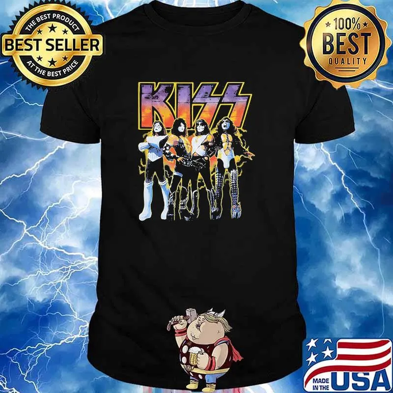 Kiss band rock music shirt