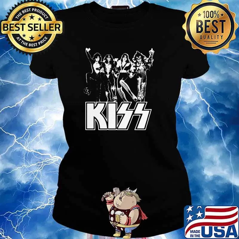Kiss Rock band music american Ladies tee