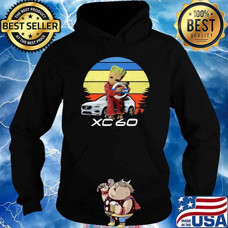 Logo XC 60 Car Groot vintage Hoodie