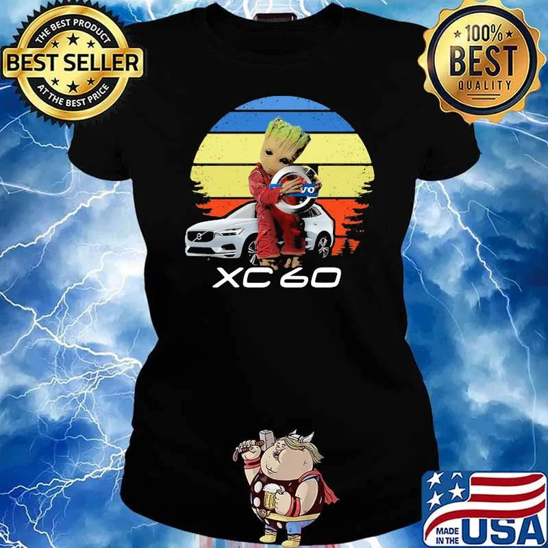 Logo XC 60 Car Groot vintage Ladies tee