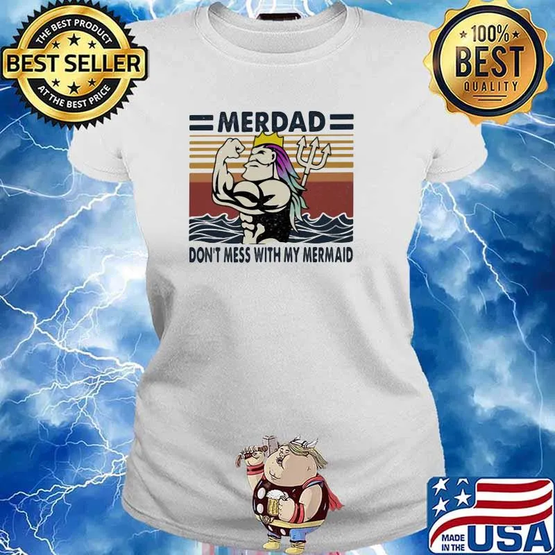 Merdad Don't Mess With My Mermaid Vintage Jupiter Shirt Ladies tee