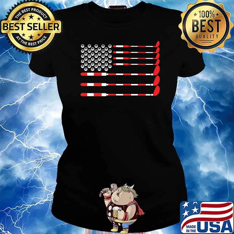 Official American Golf Flag Shirt Ladies tee