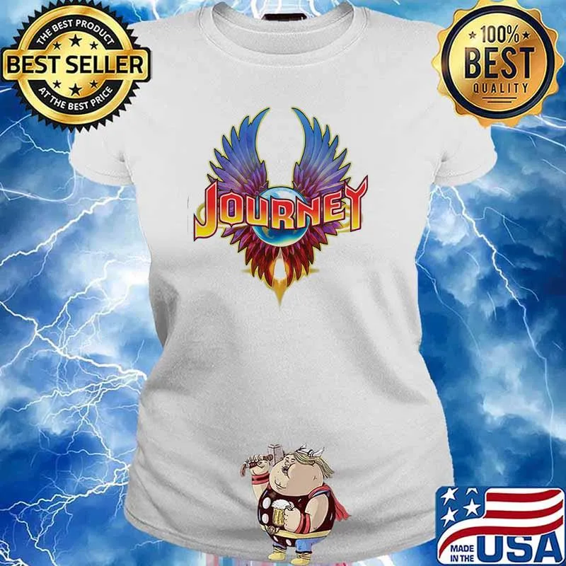 Official Journey Rock band music logo Ladies tee