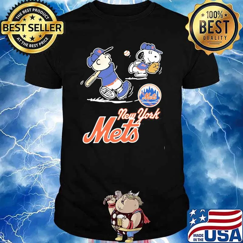 Peanuts playing football New York Mets shirt