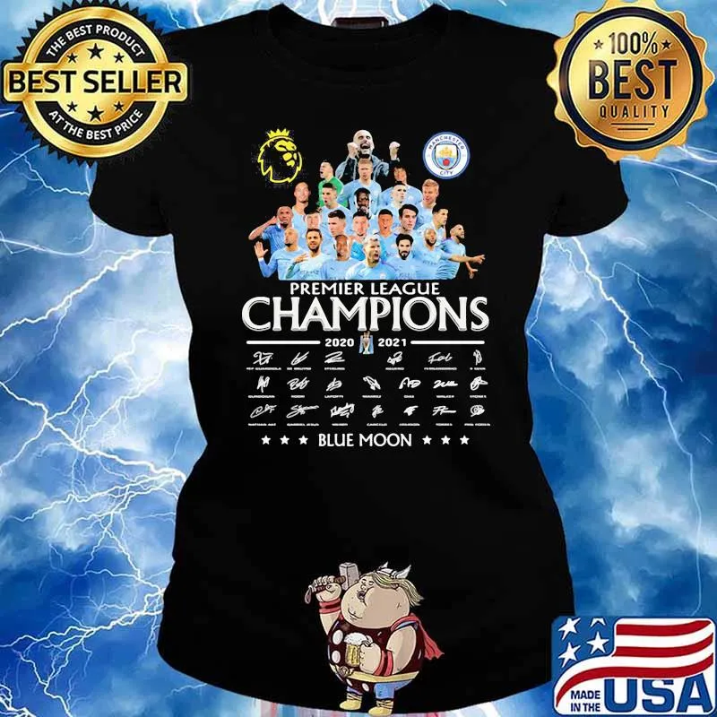 Premier league champions blue moon signature Ladies tee