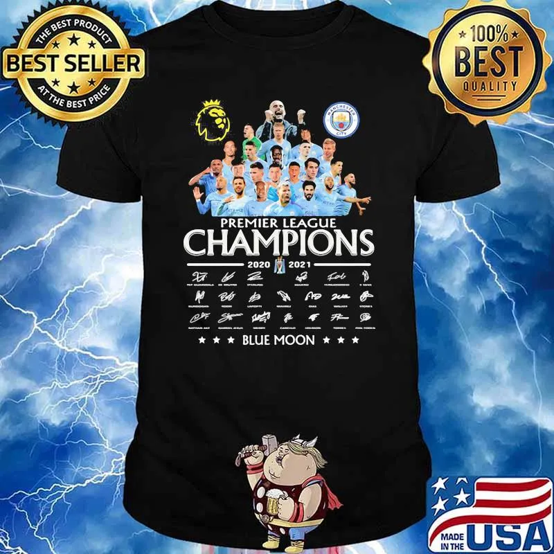 Premier league champions blue moon signature shirt