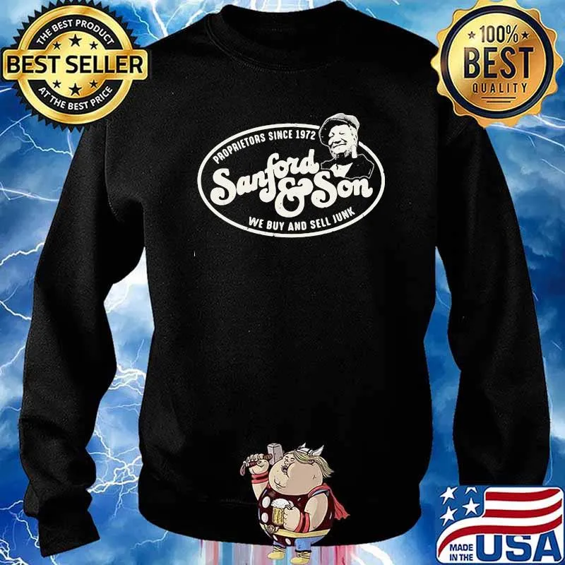Proprietors since 1972 Worn Sanford and Son Logo Sweater