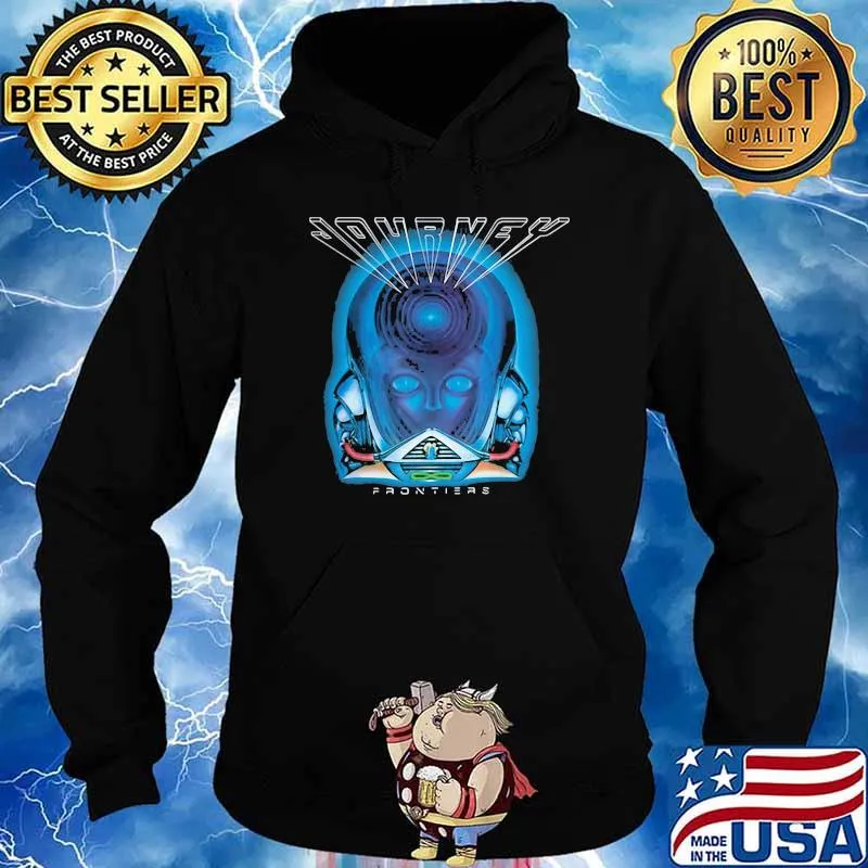 Rock Band Music Group Frontiers Alien Head Adult Raglan Shirt Hoodie