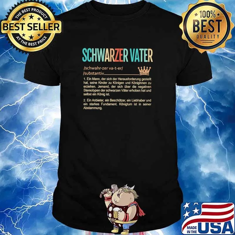 Schwarxer Vater Crown Vintage Shirt