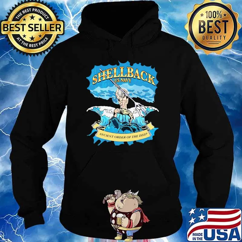 Shellblack us navy ancient order of the deep Hoodie