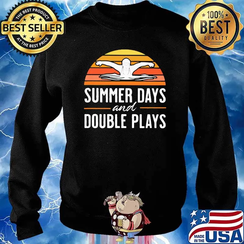 Summer Days And Double Plays Vintage Shirt Sweater