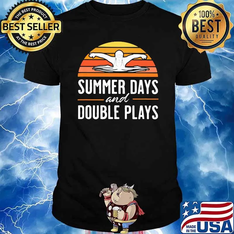 Summer Days And Double Plays Vintage Shirt