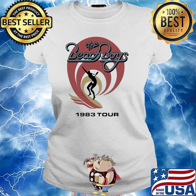 The beach boys 1983 tour surfing Ladies tee