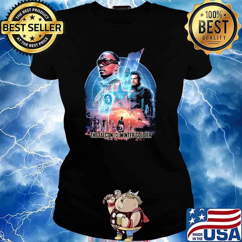 The falcon and the winter soldier captain america Ladies tee