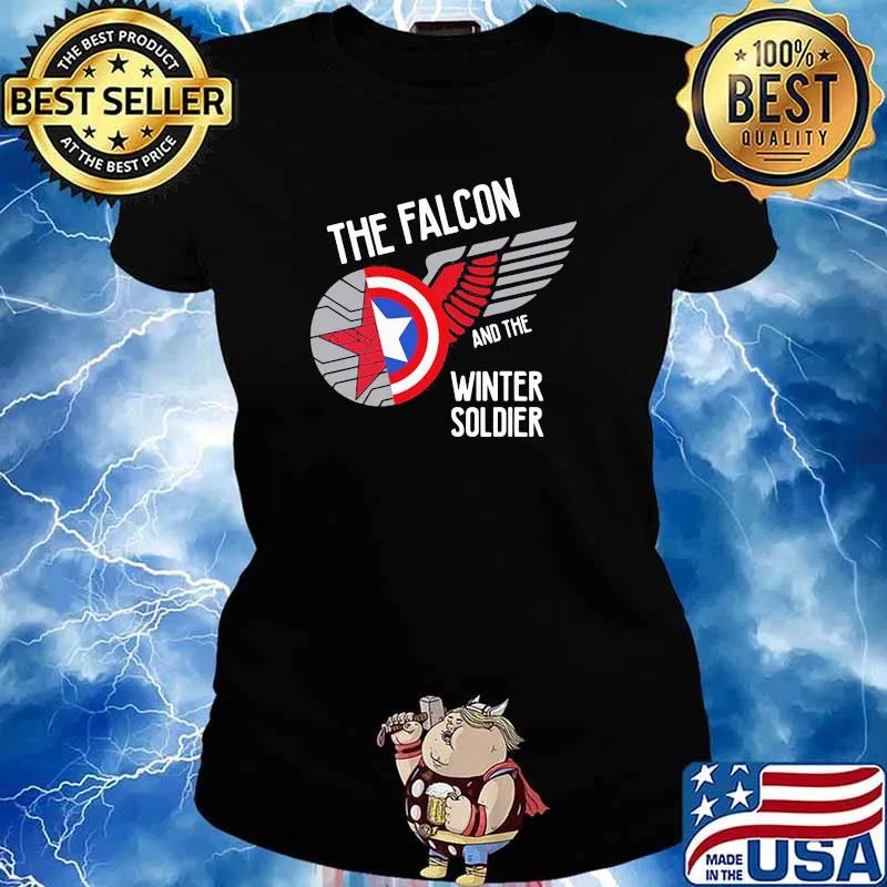 The falcon and the winter soldier logo Ladies tee