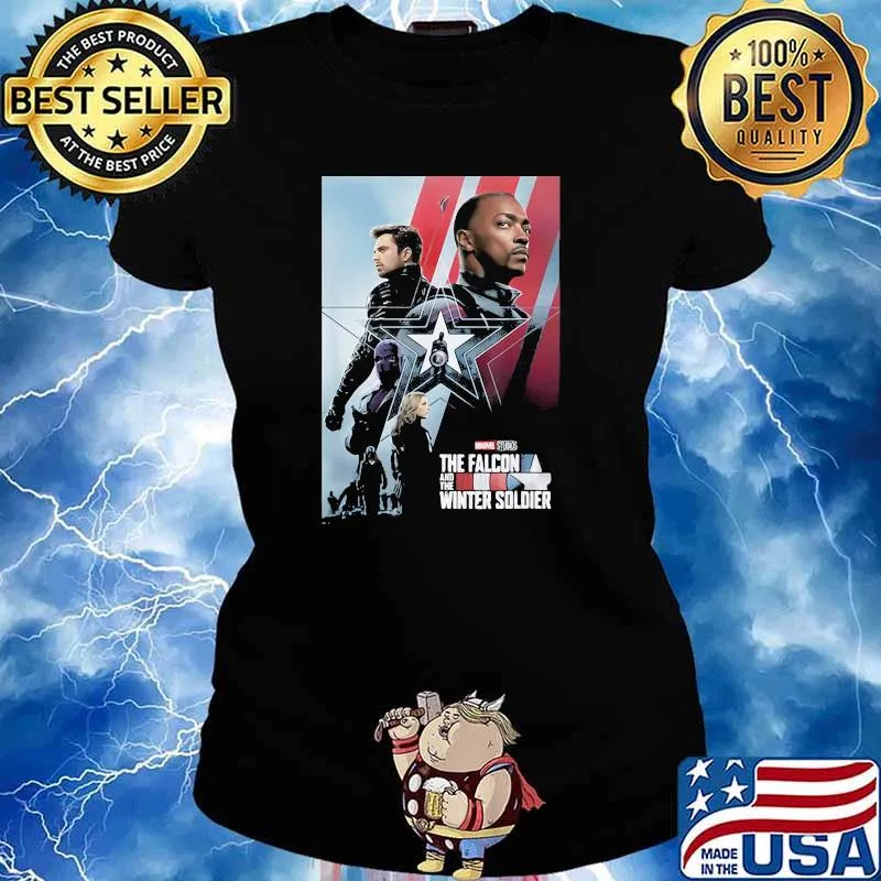 The falcon and the winter soldier marvel studios captain america Ladies tee