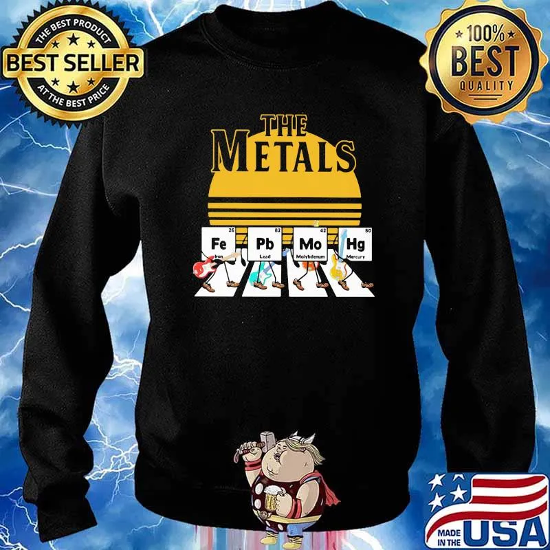 The metals fe Pb Mo Hg Abbey road sunset chemistry Sweater