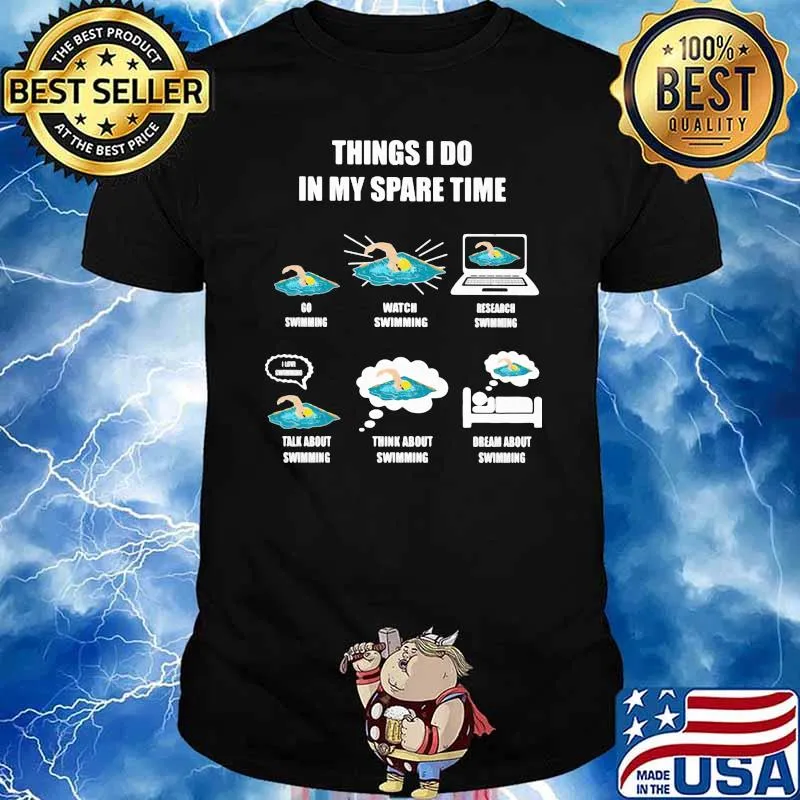 Things I Do In My Spare Time Swimming Shirt