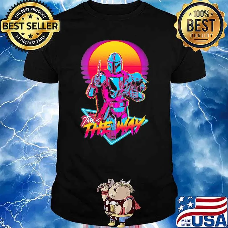 This is the way the mandalorian yoda sunset shirt