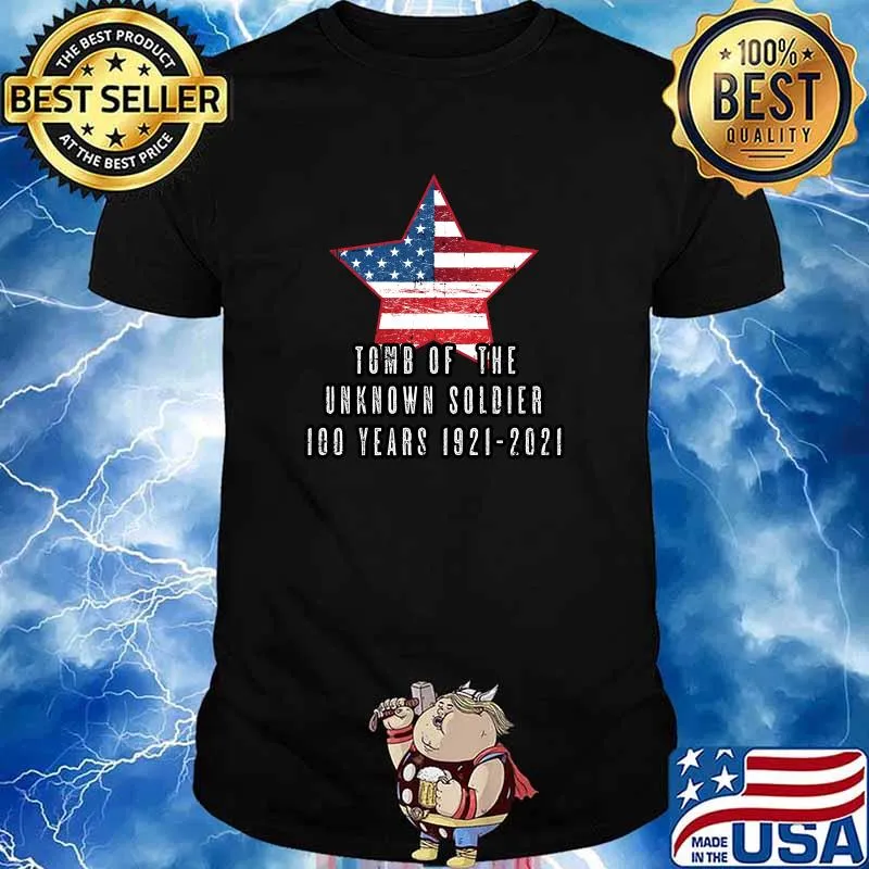 Tomb of The Unknown Soldier 100 Anniversary 1921-2021 American Flag Shirt