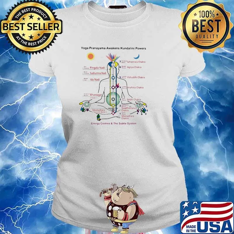 Yoga Pranayama Awakens Kundalini Powers Shirt Ladies tee