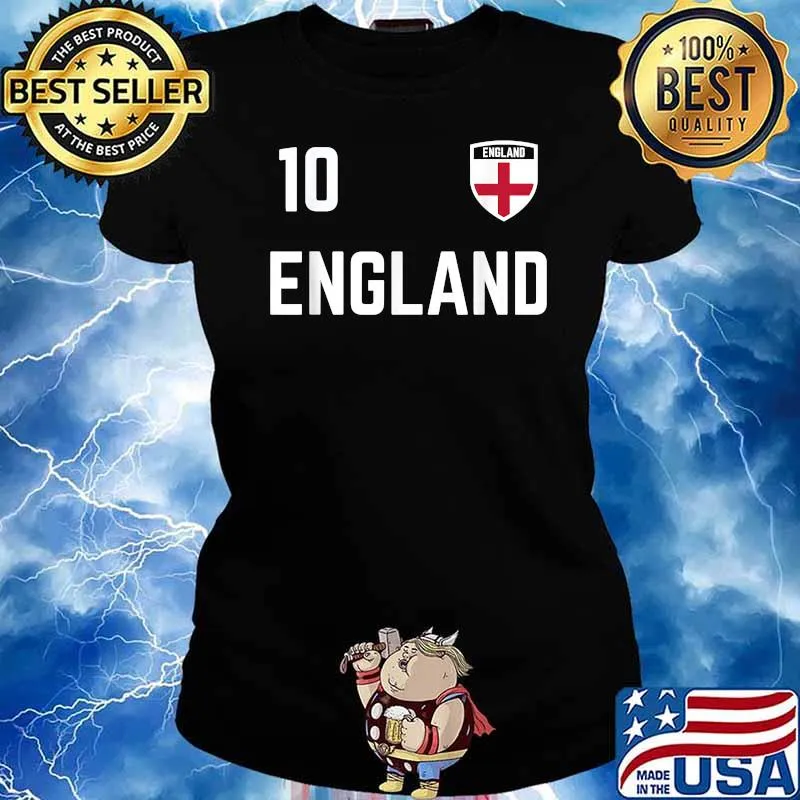 10 England Soccer Jersey 2020 2021 Euros English Football Team T-Shirt Ladies tee