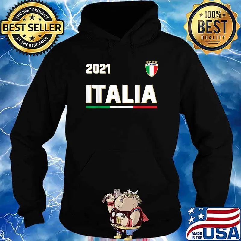 2021 Italy Soccer Jersey Italia Flag Football T-Shirt Hoodie