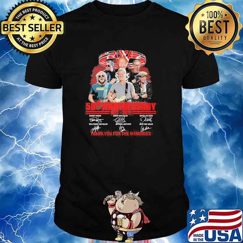 50th anniversary 1972 2022 thank you for the memories signature shirt
