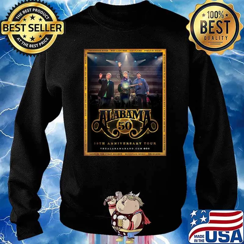 Alabama 50th Anniversary Tour-Show T-Shirt Sweater