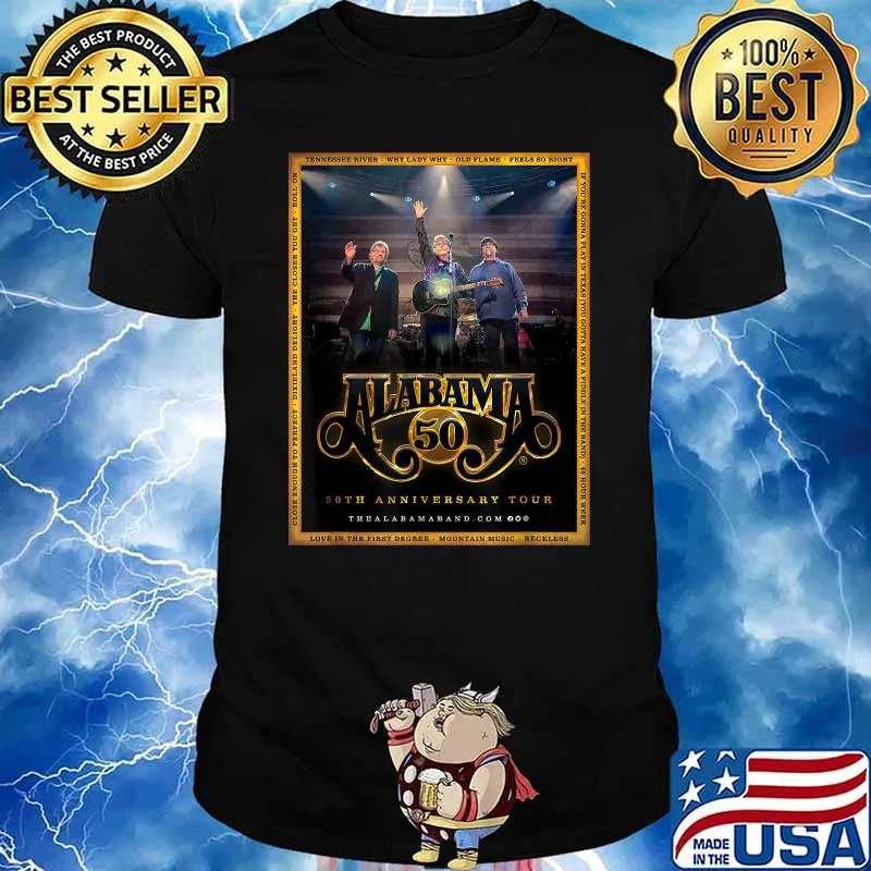 Alabama 50th Anniversary Tour-Show T-Shirt