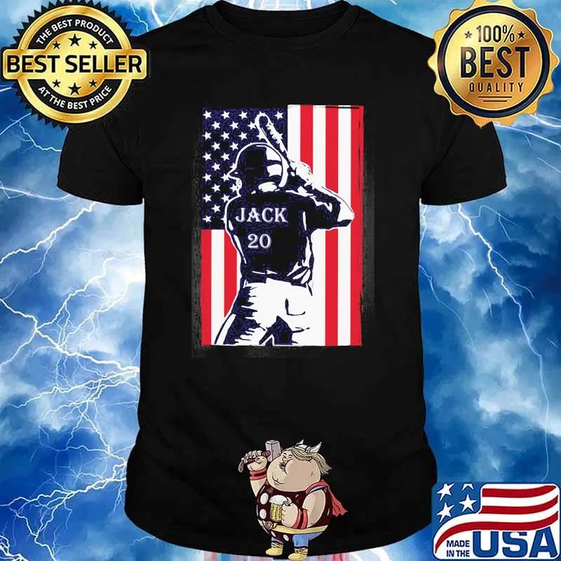 American Flag Football Jack 20 Shirt