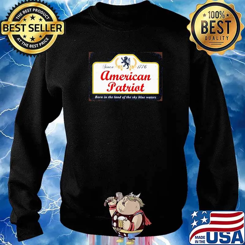 American patriot since 1776 lion beer Sweater
