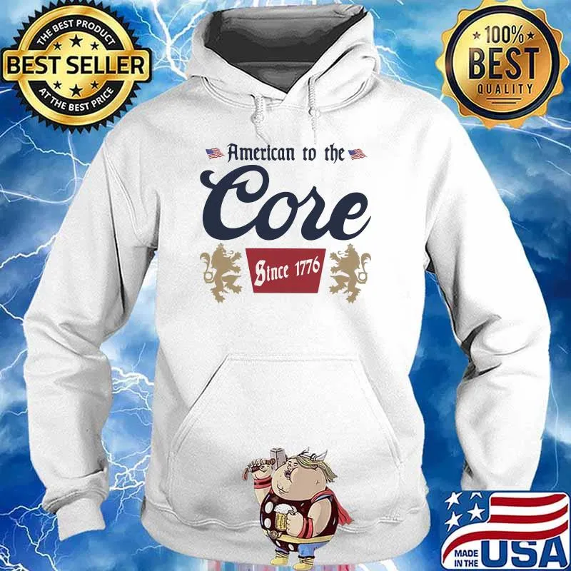 American to the core since 1776 lion king Hoodie