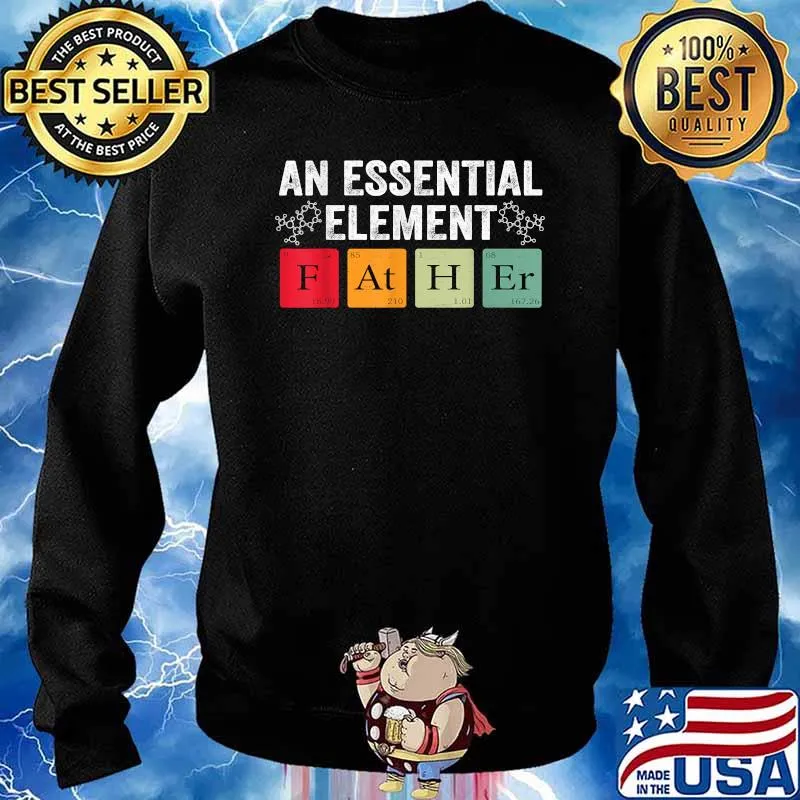 An Essential Element Vintage Father's Day Periodic Table T-Shirt Sweater
