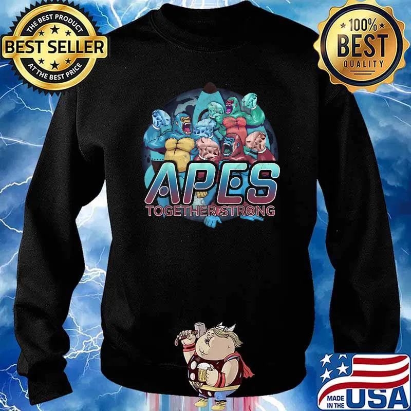 Apes Together Strong Retro AMC Gorilla Rocket Diamond Hands T-Shirt Sweater