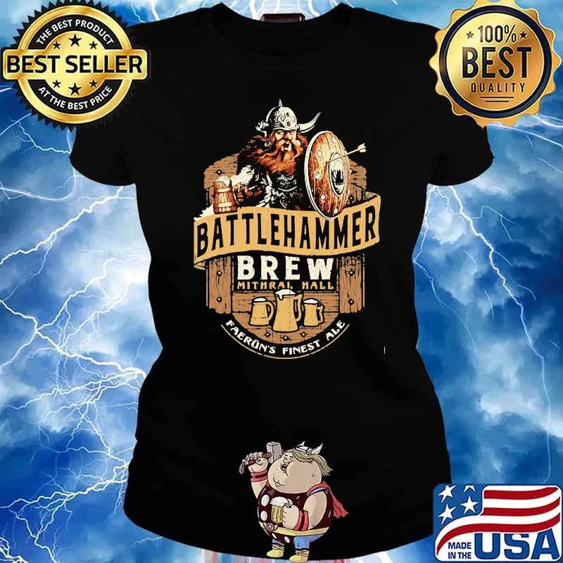 Battlehammer Brew Viking Shirt Ladies tee