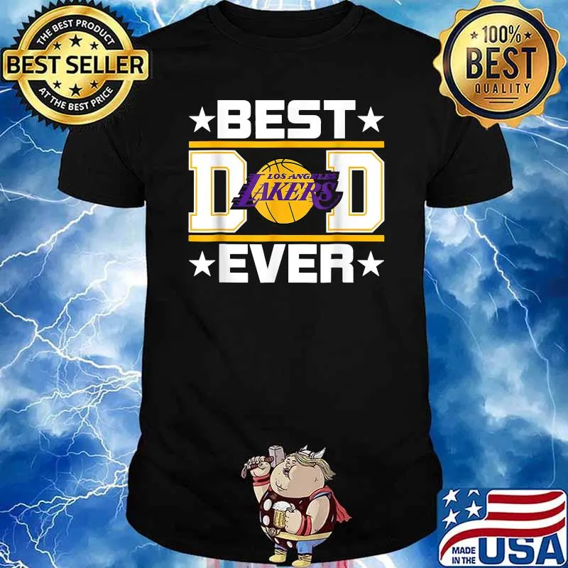 Best dad ever los angeles lakers football shirt