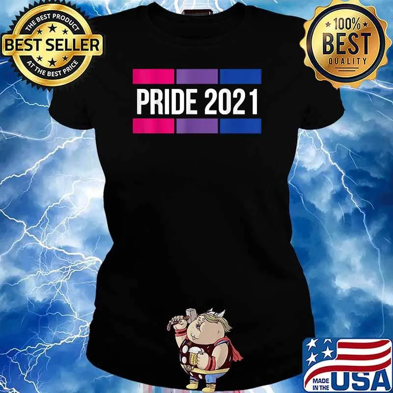 Bi Pride 2021 LGBT T-Shirt Ladies tee
