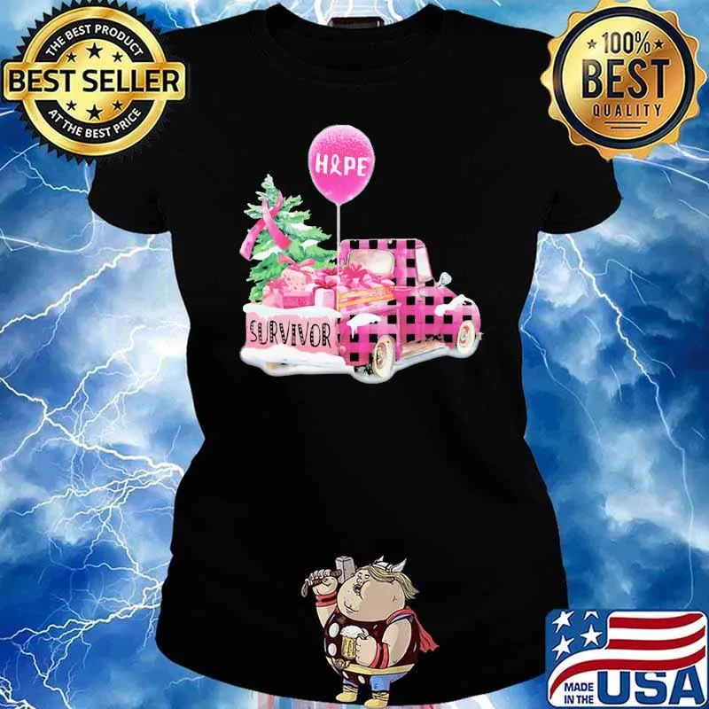 Breast Cancer Awareness Survivor Hope Ball Shirt Ladies tee