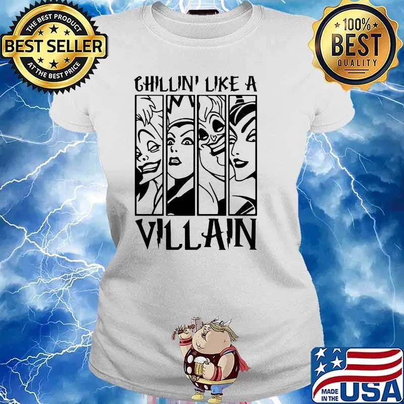 Chillin' Like A Villain Witch Shirt Ladies tee