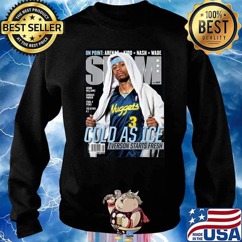 Cold As Ice Allen Iversons Slams T-Shirt Sweater