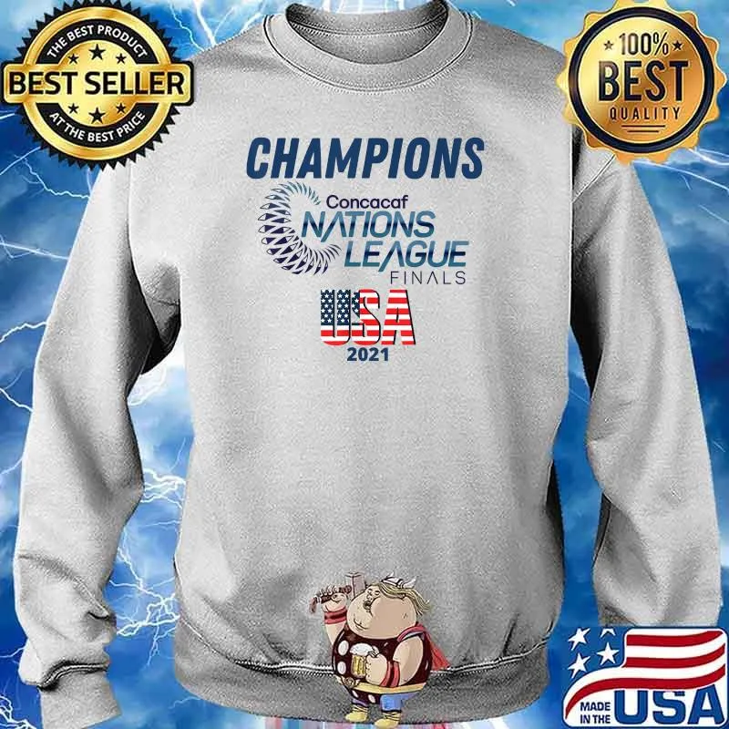 Concacaf Nations League USA 2021 Champions American Flag T-Shirt Sweater