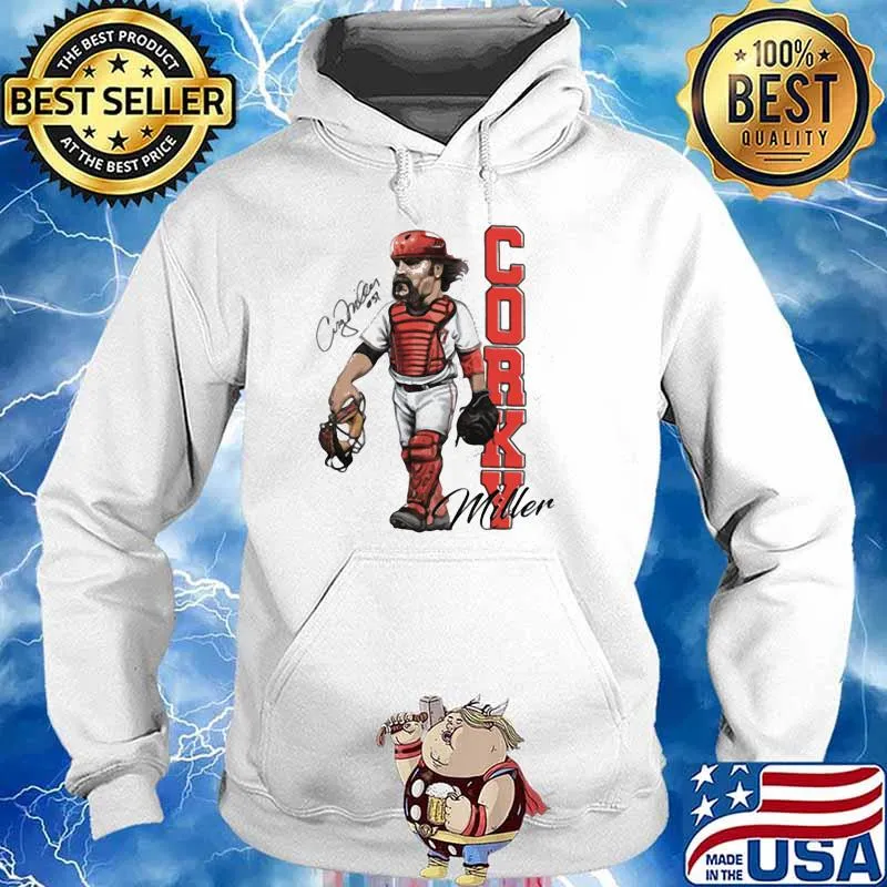 Corky miller signature player baseball Hoodie