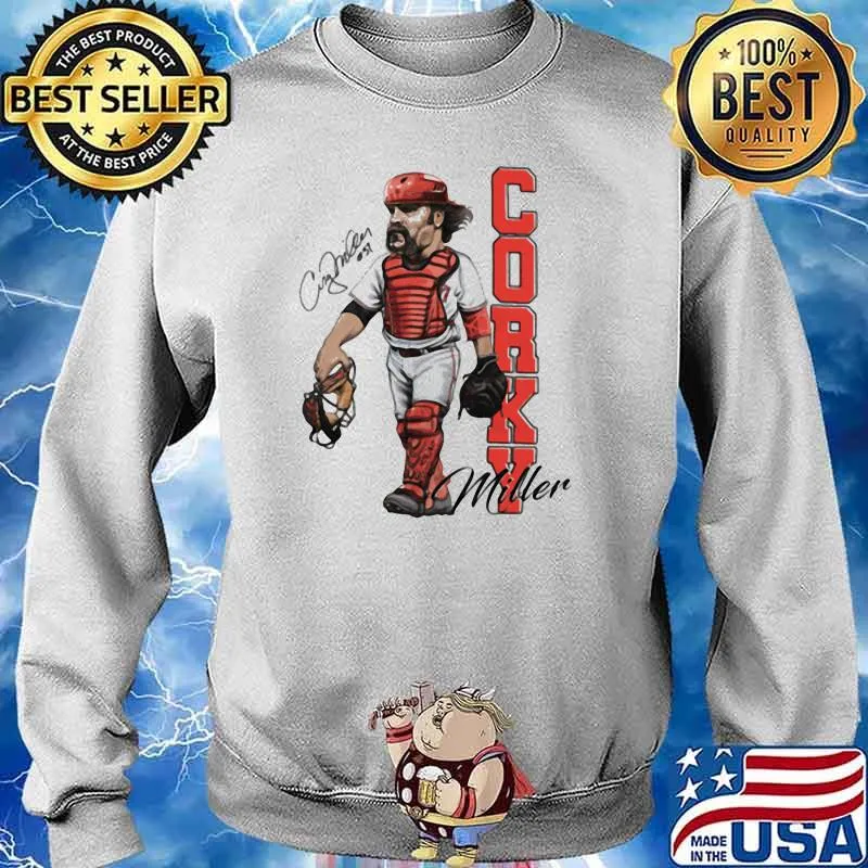 Corky miller signature player baseball Sweater