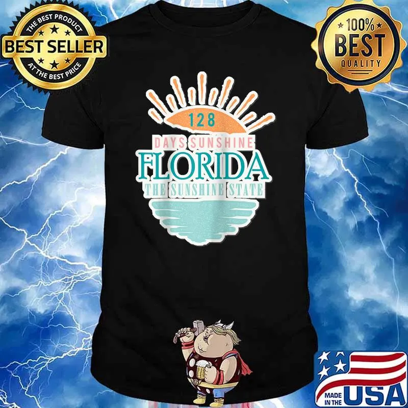 Days Sunshine Florida The Sunshine State Summer Vibes Beach FL Raglan Shirt