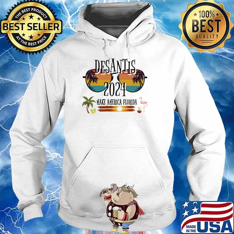 Desantis 2024 Make America Florida Flamingo Shirt Hoodie