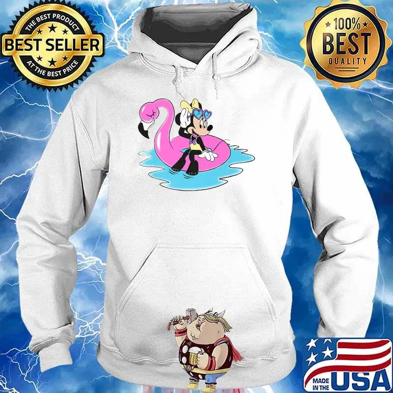 Disney Minnie and Flamingo T-Shirt Hoodie